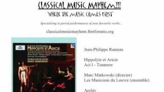 Rameau  Hippolyte et Aricie Act I Tonnerre [upl. by Maryjane]