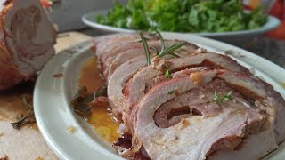 ricetta tradizionale italiana 🧑‍🍳 lonza farcita facilissima  apertura e legatura dellarrosto [upl. by Noek40]