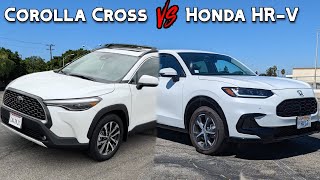 Toyota Corolla Cross vs Honda HRV  Which Should You Buy [upl. by Einaled55]