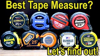 Best quotTape Measurequot Brand Milwaukee DeWalt Stanley Craftsman Klein Tools [upl. by Jacobsen]