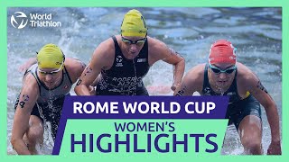 Race Highlights  2024 ROME WORLD TRIATHLON CUP  Women [upl. by Eryn]