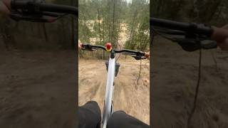 Steep sandy chute at Ellison mtb downhill mountainbiking progess viralvideo fyp [upl. by Palmira]