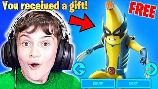 Gifting Little Bro NEW Season 4 Battle Pass LEVEL 100 [upl. by Eycats]