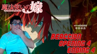 ¡ESTAN BUENISIMOS MAHOUTSUKAI NO YOME OPENING 4 Y ENDING 4 REACCION [upl. by Adnilec301]