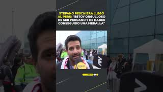 Stefano Peschiera llegó al Perú quotEstoy orgulloso de ser peruanoquot  DESPACHO [upl. by Ileana]