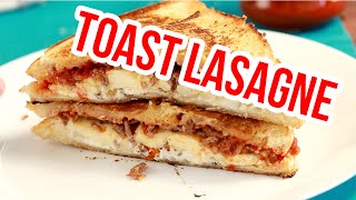 LASAGNE TOAST GRILLED CHEESE LASAGNE  Rezept [upl. by Nosneh668]