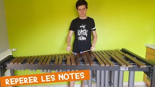 Comment repérer les notes sur un marimba [upl. by Bechler]