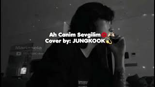 Ah Canim Sevgilim💋🫶🏻 Cover by JUNGKOOK💋🖤 [upl. by Garreth263]