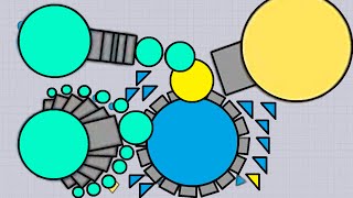 NEW STREAMLINER AND SPREAD SHOT  Diepio Streamliner Spread shot Vs Mothership Vs Arena Closer [upl. by Wall]