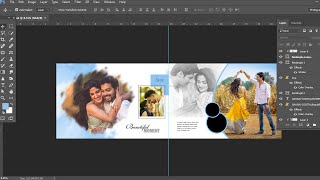 Wedding Album Design Photoshop Tutorial WeddingAlbumDesign [upl. by Lansing944]