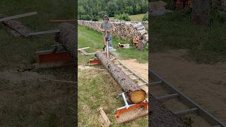 setting up log on Norwood Sawmills PM14 mill [upl. by Fredel]