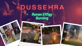 “Dussehra Celebration 2024  Ravan Effigy Burning Fun FamilyFestivities Dussehra2024 RavanDahan [upl. by Jecho186]