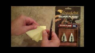 GrizzlyStik Silver Flame Broadheads are SHARP httpwwwAlaskaBowhuntingcom [upl. by Dnomad665]