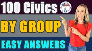 US Citizenship Official USCIS 100 Civics Questions 2008 version BY GROUP [upl. by Eimaraj783]