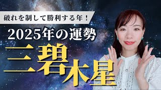 【占い年運】2025年三碧木星の運勢！結実＆金運に恵まれる☺️だけど要注意ポイントあり⚠️ [upl. by Noteloc]