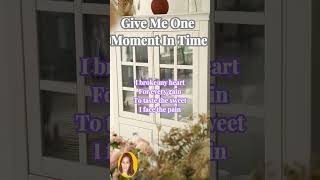 Give Me One Moment In time Whitney Houston Cover by SingAlong Karaoke youtubeshorts viralmusic [upl. by Quitt673]