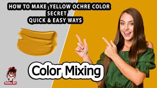 Yellow Ochre Color  How to Make Yellow Ochre Color  Color Mixing  Acrylic amp Oil paint [upl. by Kyred200]