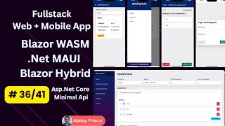 36 of 41  Build Fullstack Online Quiz Web  Mobile App with Blazor WASM  Net MAUI Blazor Hybrid [upl. by Eenaffit]