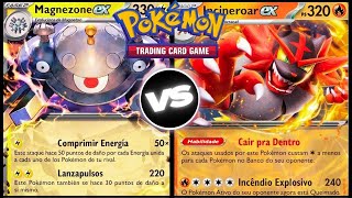 DUELO TCG  Magnezone EX vs Incineroar EX  Pokemon TCG [upl. by Mulderig]