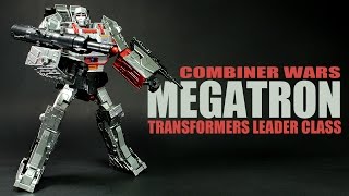 Transformers Combiner Wars Megatron Leader class robot figure review [upl. by Galen]