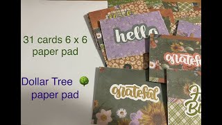 31 cards from a 6 x 6 paper pad [upl. by Kyte]