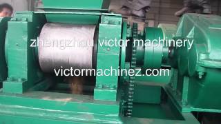 double roller fertilizer press machinemaking organic and compound fertilizer [upl. by Assenav]