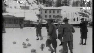 SWITZERLAND  CURLING Curling at St Moritz 1928 [upl. by Jeavons190]