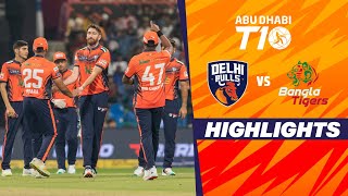 Bangla Tigers vs Delhi Bulls  Abu Dhabi T10  Match 13  Highlights  JioCinema amp Sports18 [upl. by Enahs]