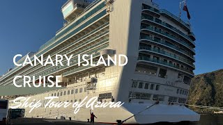 POCruises Canary Island Cruise Azura Ship Tour [upl. by Atiuqes]