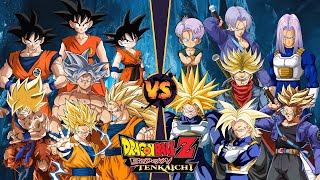 Dragon Ball Z 【Goku Every transformation VS Trunks Every transformation Marathon】 ドラゴンボールZ [upl. by Alexa]