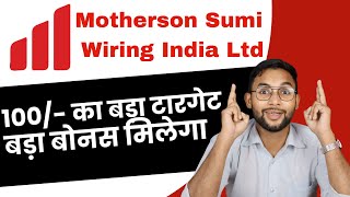 Motherson Sumi Wiring Share  Motherson Sumi Wiring Big Bonus  Motherson Sumi Wiring Fundamental [upl. by Aelaza]