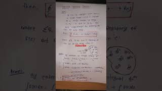 Cauchy residue theorem important theorem mathematical shortvideo [upl. by Moule]