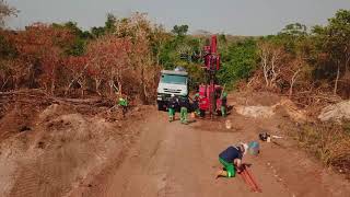 CompactRotoSonic Crawler CRSV drilling in Angola [upl. by Bethezel517]