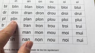 Lecture tableau de syllabes 5 mai [upl. by Fiester]