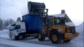 Volvo L120F Long Boom with UFO Highdump Bucket [upl. by Anrim518]