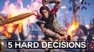 5 Hard Decisions  Assassins Creed Odyssey [upl. by Adnarom]