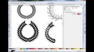 InkscapeTutorial einen Lorbeerkranz erstellen [upl. by Zined482]