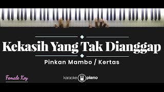 Kekasih Yang Tak Dianggap  Pinkan Mambo  Kertas KARAOKE PIANO  FEMALE KEY [upl. by Tyree]