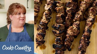 How to Make ShashlikStyle Grilled Beef Kebabs [upl. by Ydak]