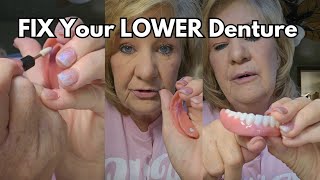 How To Adjust Your LOWER Denture [upl. by Nylek]