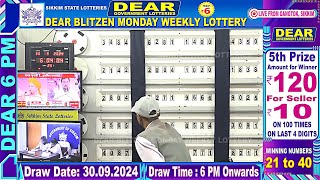 LOTTERY LIVE 6PM 30092024  FROM GANGTOK [upl. by Mulligan592]