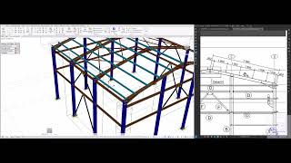 ADVANCE STEEL EP 14 ADDING PURLINS PART 1 [upl. by Falito]