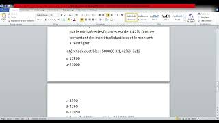 Fiscalité de lentreprise  correction de lexamen 2023 GEOCF Partie théorique VARIANTE 1 [upl. by Eznyl]