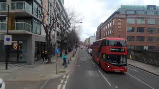 London Bus Ride  Route 388  London Bridge Bus Station towards Stratford City 2516 [upl. by Eiramanad44]