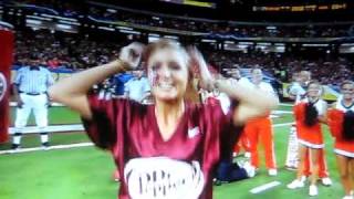 Dr Pepper Tuition Throw  2010 SEC Championship  Nikki Boon quotThank God and thank Dr Pepperquot [upl. by Cammy]