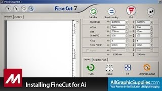 Installing Mimaki FineCut for Illustrator on Windows  All Graphic Supplies [upl. by Baelbeer]