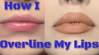 How I Overline My Lips  zzhilton [upl. by Reider]