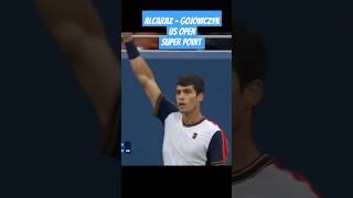 Alcaraz  Gojowczyk Super Point Us Open [upl. by Suriaj]