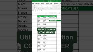 Comment associer deux cellules sur Excel apprendreexcel astuceexcel excelfrancais [upl. by Amian]