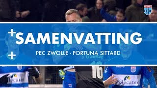 Samenvatting PEC Zwolle  Fortuna Sittard [upl. by Brunella743]